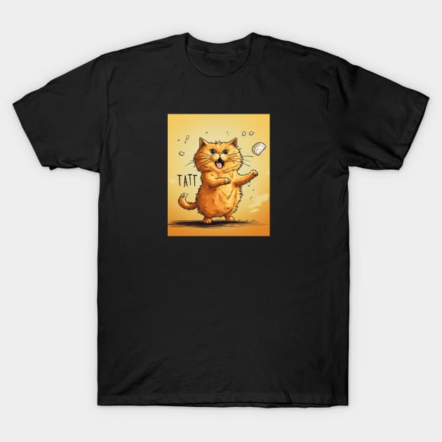 Tater Tot Funny Cat T-Shirt by Lab4YourStyle